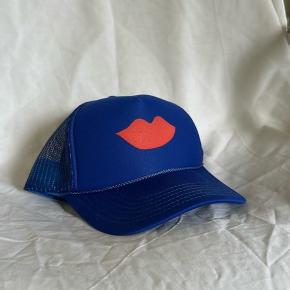 Clare V Blue Trucker Hat - Picture 2 of 10